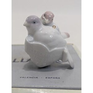 Lladró 6038 First Christmas Together Lovebirds Ornament 1993 w/ Box
